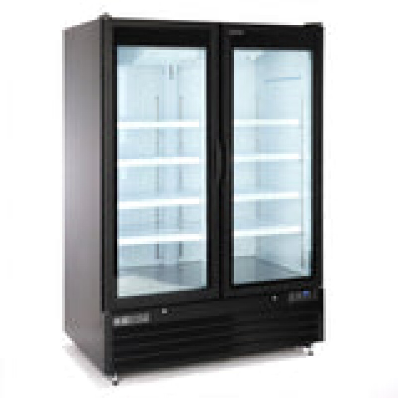 Maxx Cold 54” Glass Door Merchandiser Freezer, Large Storage Capacity, Double Door MXGDM50FBHC
