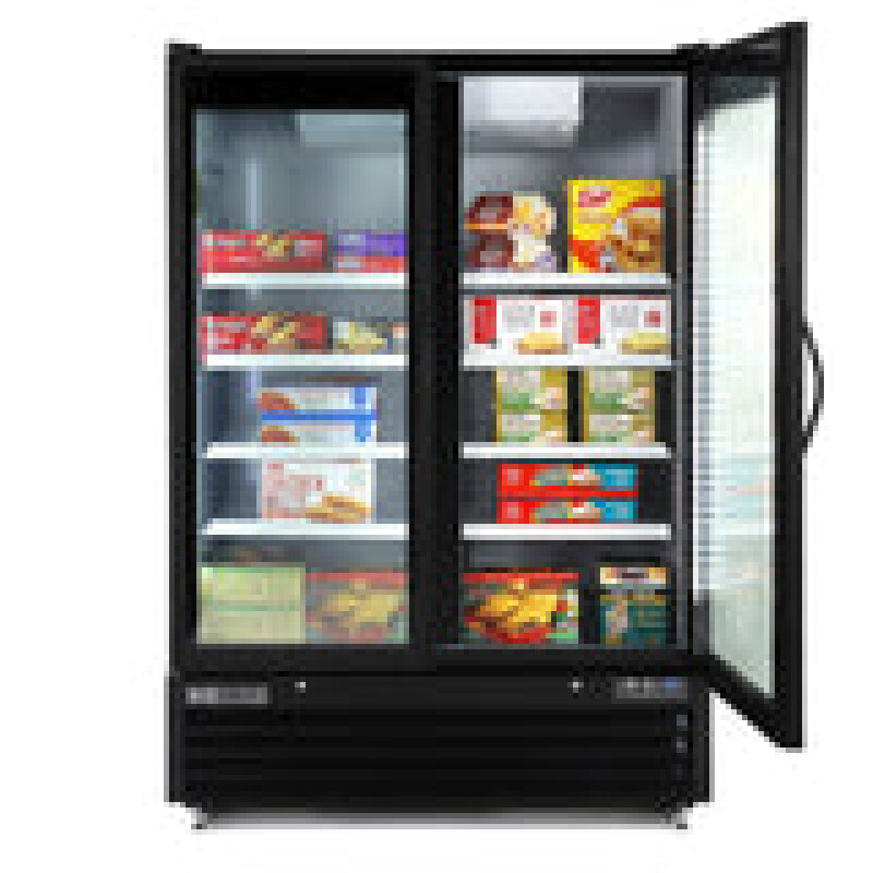 Maxx Cold 54” Glass Door Merchandiser Freezer, Large Storage Capacity, Double Door MXGDM50FBHC