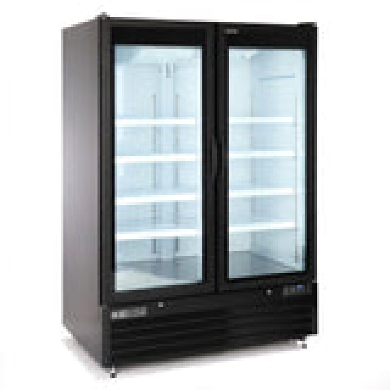 Maxx Cold Double Glass Door Merchandiser Refrigerator, Large Storage Capacity, 50 cu. ft. MXGDM50RBHC