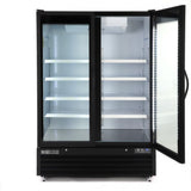 Maxx Cold Double Glass Door Merchandiser Refrigerator, Large Storage Capacity, 50 cu. ft. MXGDM50RBHC