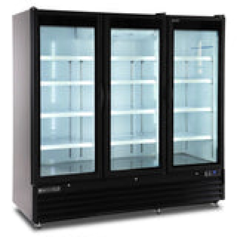 Maxx Cold Triple Glass Door Merchandiser Refrigerator, Large Storage Capacity, 73 cu. ft. MXGDM73RBHC
