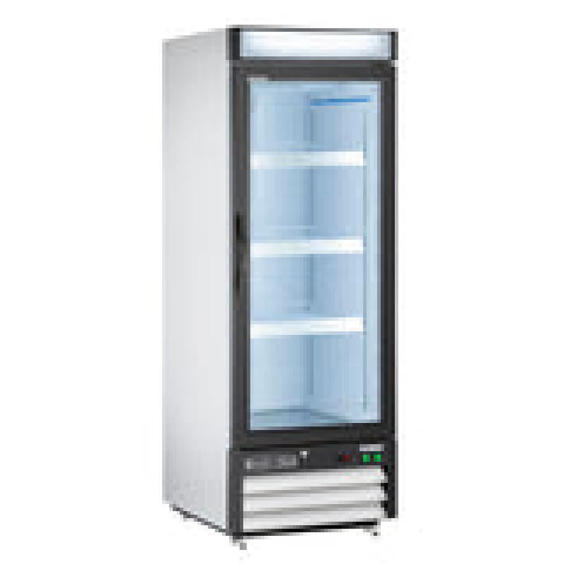 Maxx Cold Single Glass Door Merchandiser Refrigerator, Free Standing, 16 cu. ft. MXM116RHC