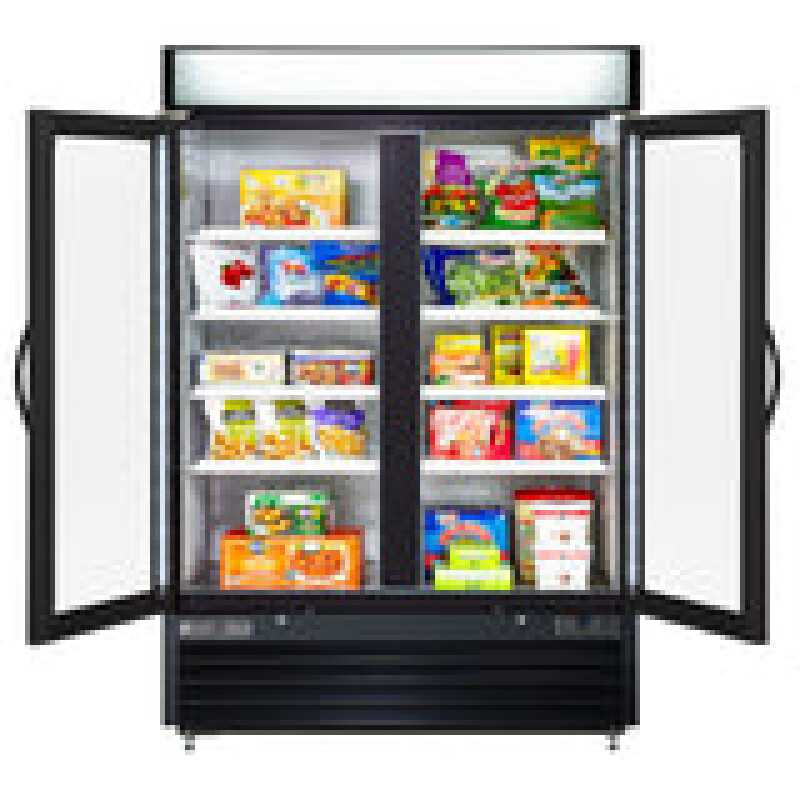 Maxx Cold Double Glass Door Ice Merchandiser Freezer MXM248FBHC