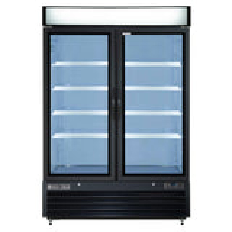 Maxx Cold Double Glass Door Merchandiser Freezer, Swing Door, 48 cu. ft., Storage Capacity MXM248FBHC