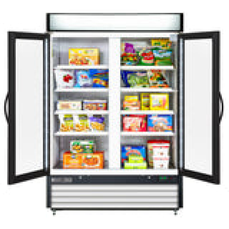 Maxx Cold Double Glass Door Ice Merchandiser Freezer MXM248FHC