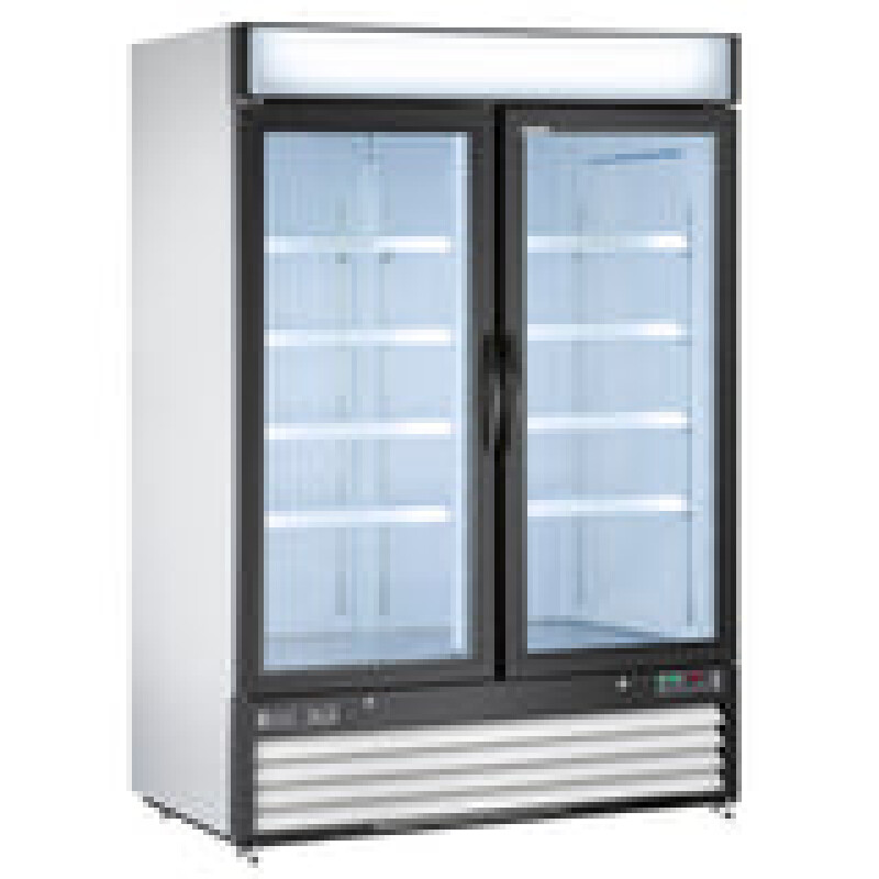 Maxx Cold Double Glass Door Merchandiser Freezer, Swing Door, 48 cu. ft., Storage Capacity MXM248FHC