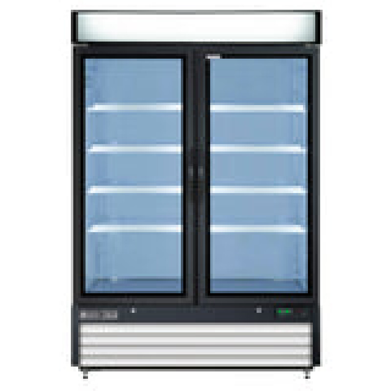 Maxx Cold Double Glass Door Merchandiser Freezer, Swing Door, 48 cu. ft., Storage Capacity MXM248FHC