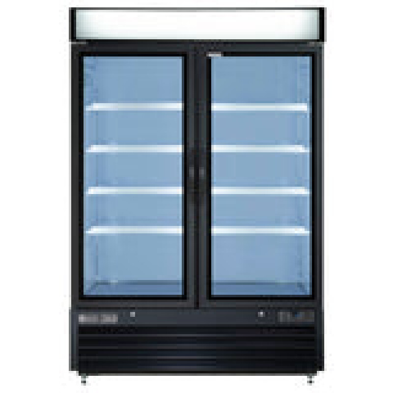 Maxx Cold Double Glass Door Merchandiser Refrigerator, Swing Door, 48 cu. ft. MXM248RBHC