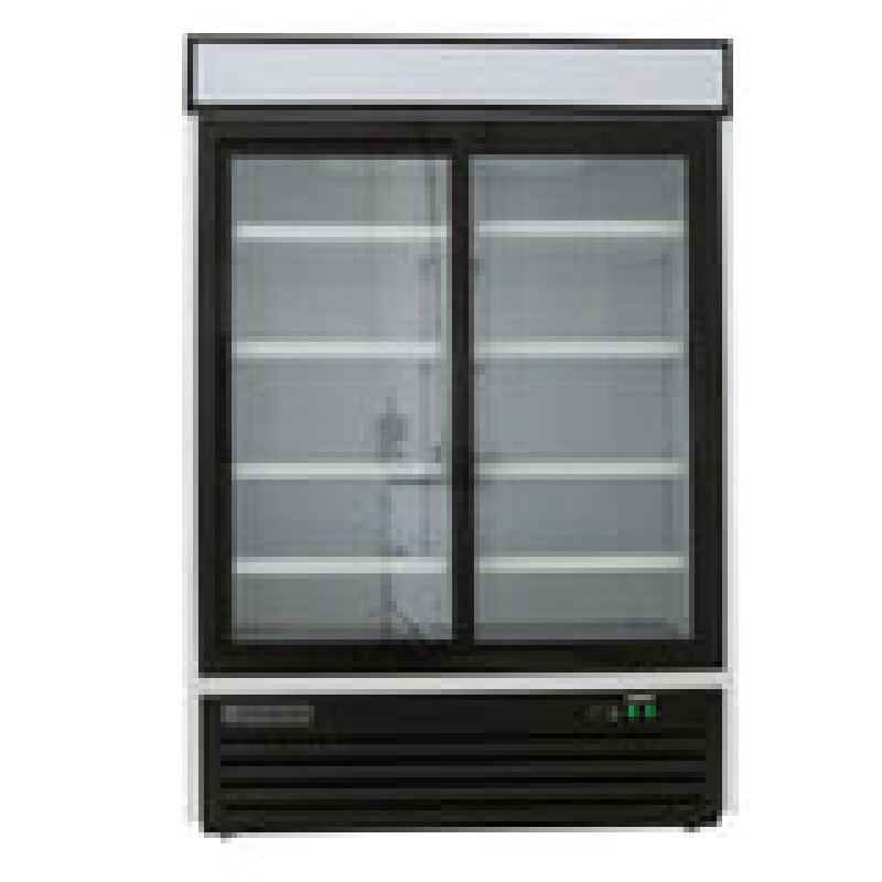 Maxx Cold Double Glass Door Merchandiser Refrigerator, Sliding Door, 48 cu. ft. MXM248RSHC