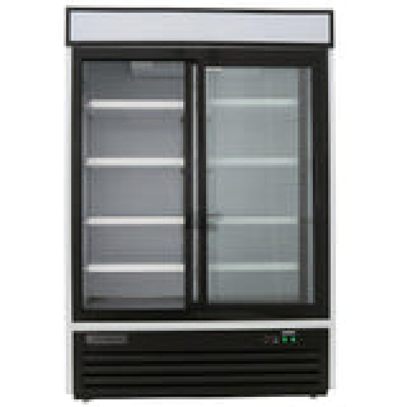 Maxx Cold Double Glass Door Merchandiser Refrigerator, Sliding Door, 48 cu. ft. MXM248RSHC