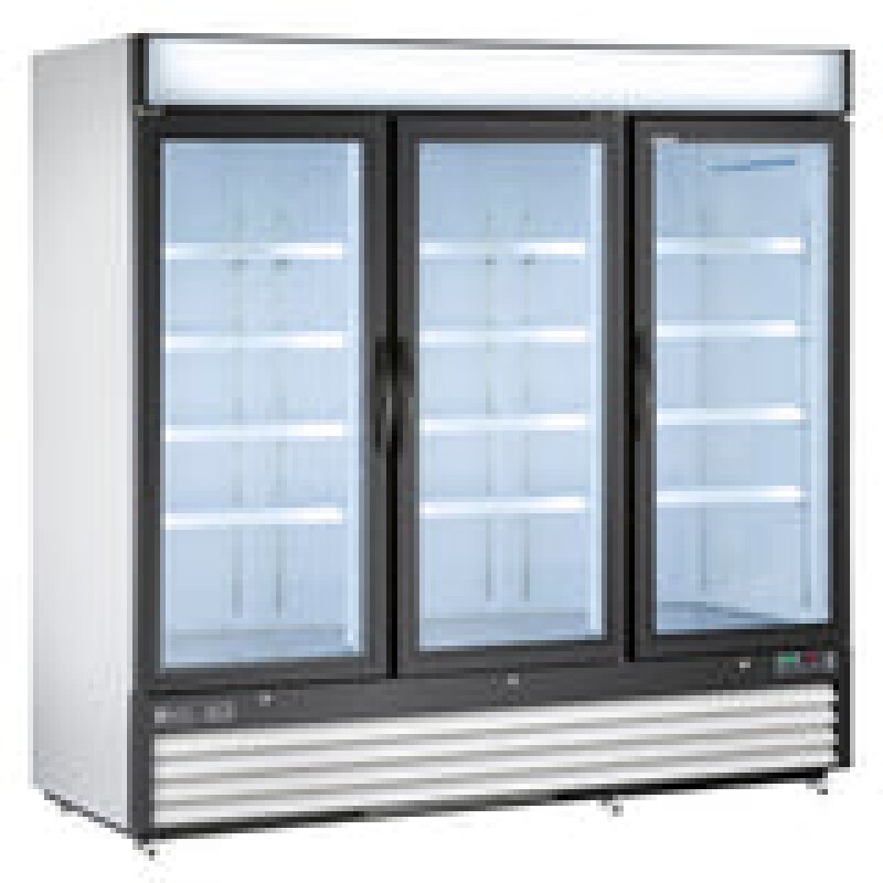 Maxx Cold Triple Glass Door Merchandiser Refrigerator, Free Standing, 72 cu. ft. MXM372RHC