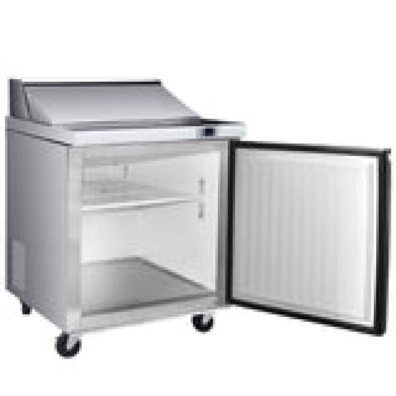Maxx Cold One-Door Refrigerated Sandwich and Salad Prep Station, 7.59 cu. ft., in Stainless-Steel MXSR29SHC