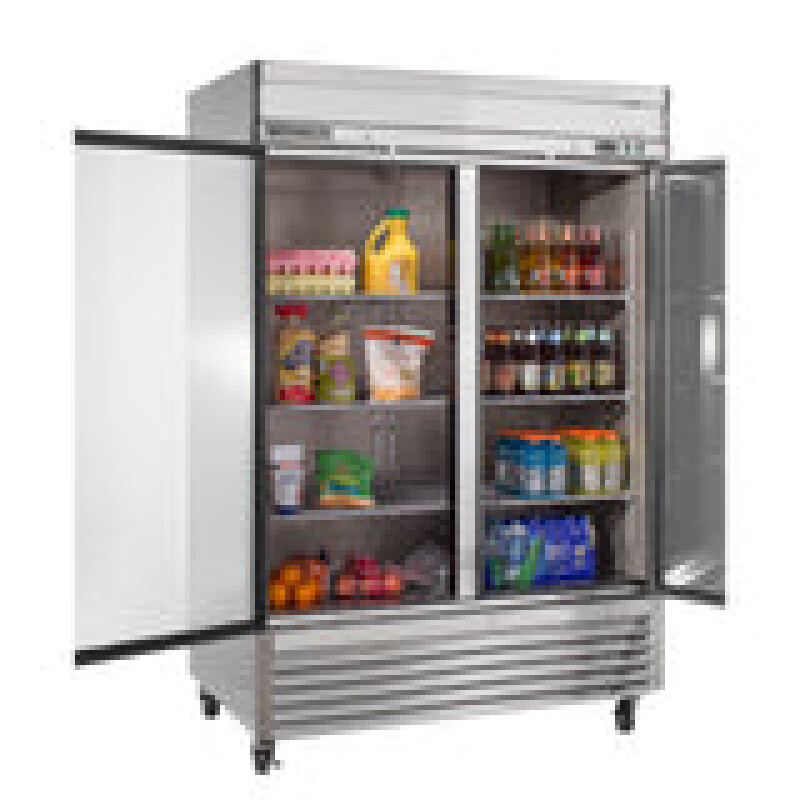 Maxx Cold Bottom Mount 2 Glass Door Reach-In Refrigerator MXSR49GDHC