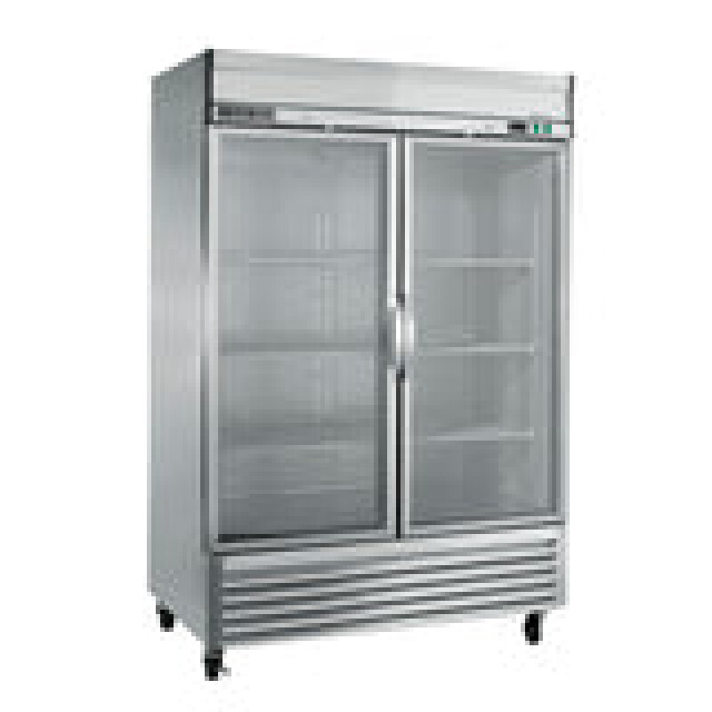 Maxx Cold Double Glass Door Reach-In Refrigerator, Bottom Mount, 49 cu. ft. MXSR49GDHC
