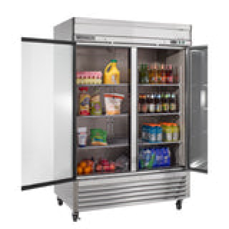 Maxx Cold Double Glass Door Reach-In Refrigerator, Bottom Mount, 49 cu. ft. MXSR49GDHC