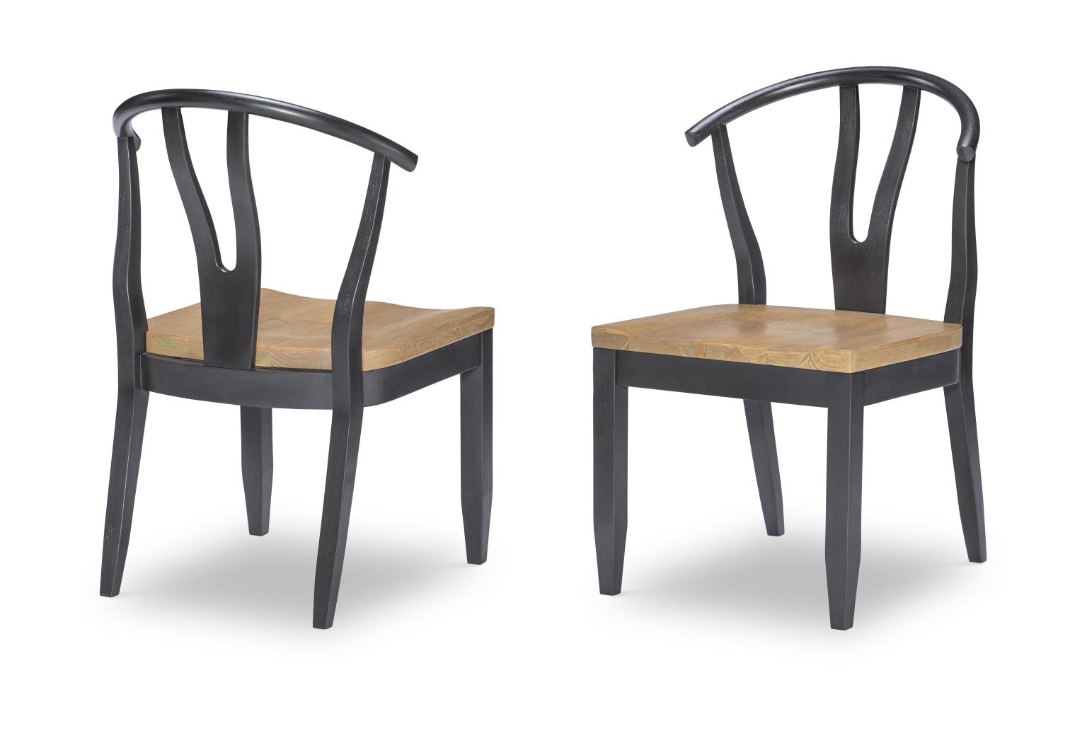 1561 Franklin DR Wishbone Back Side Chair Black N1562140