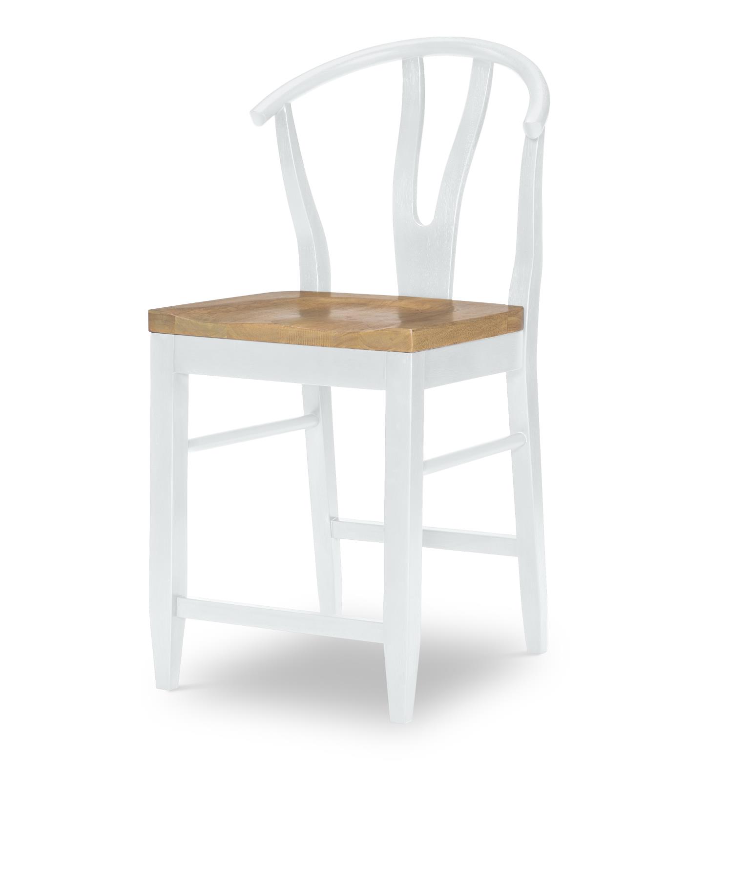 1561 Franklin DR Wishbone Back Counter Height Chair White N1564945