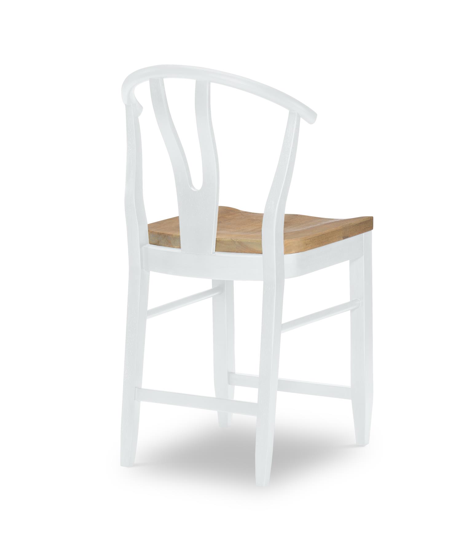 1561 Franklin DR Wishbone Back Counter Height Chair White N1564945