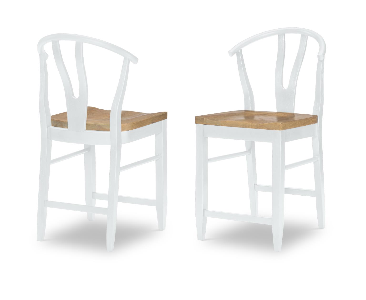 1561 Franklin DR Wishbone Back Counter Height Chair White N1564945