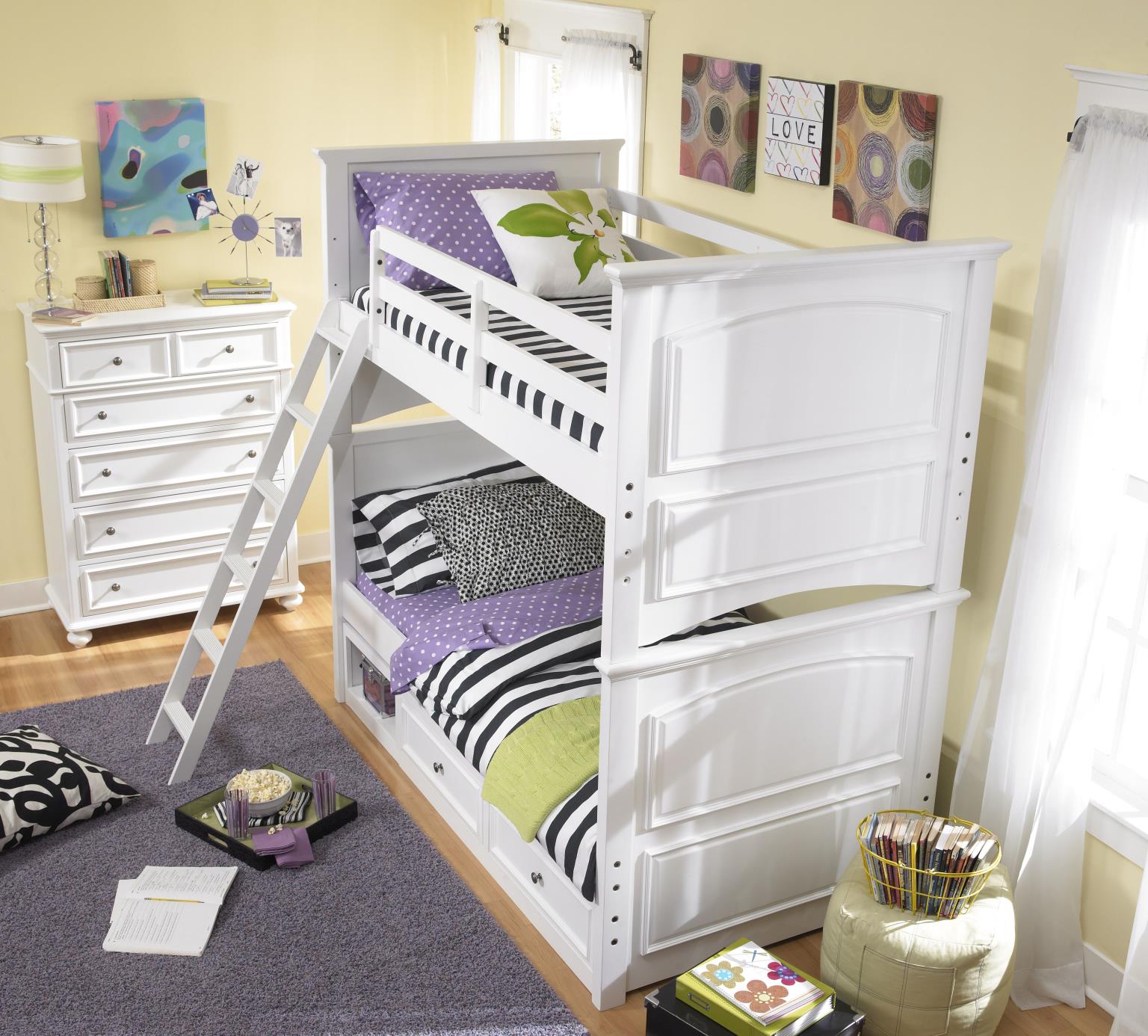 N2830 Madison LK Complete Twin Over Twin Bunk Bed N28308110K