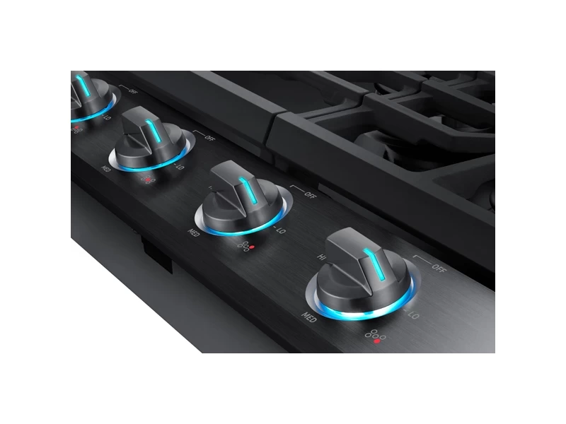 30" Smart Gas Cooktop with Illuminated Knobs NA30N6555TGAA