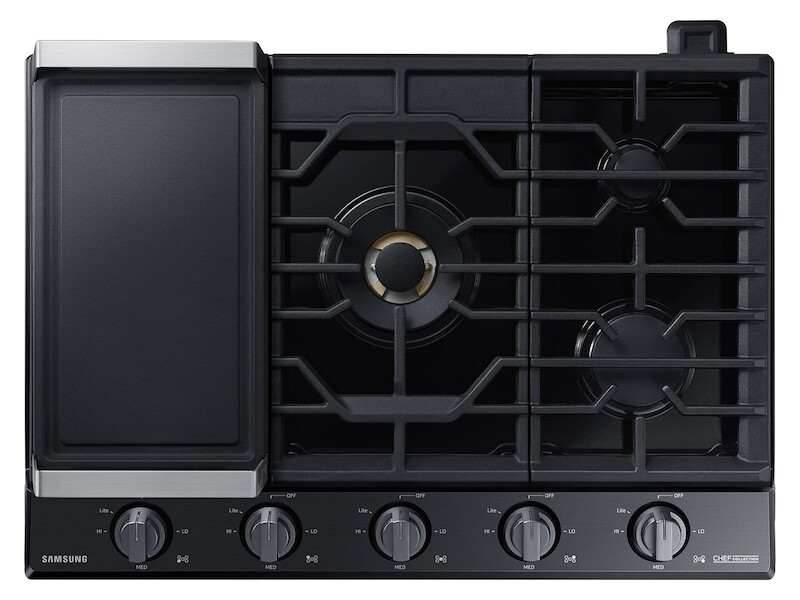 30" Chef Collection Gas Cooktop with 22K BTU Dual Power Burner NA30N9755TMAA