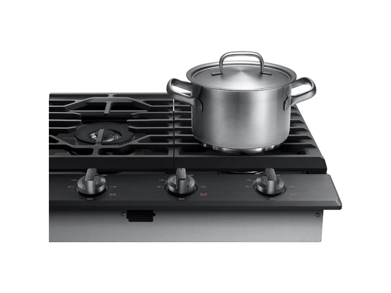 36" Smart Gas Cooktop with Illuminated Knobs NA36N6555TGAA