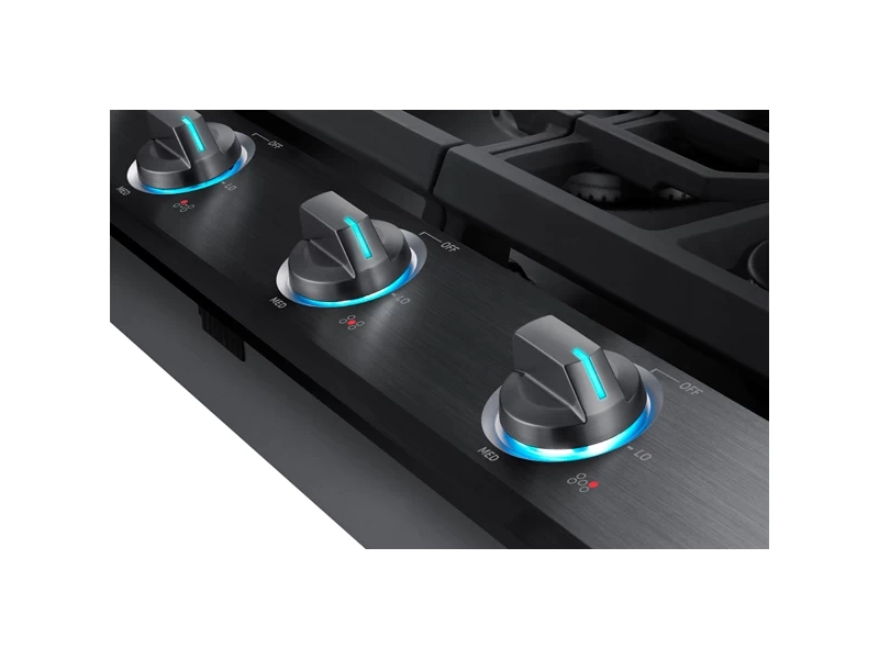36" Smart Gas Cooktop with Illuminated Knobs NA36N6555TGAA