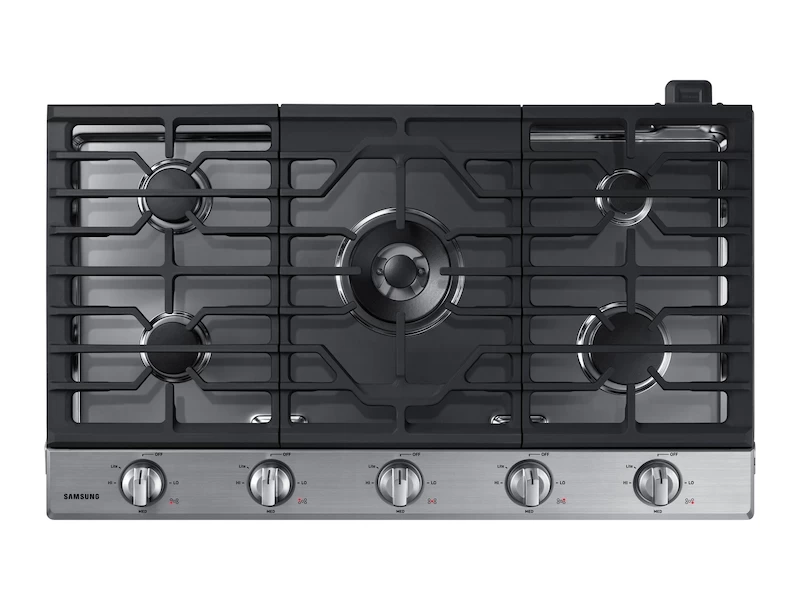 36" Smart Gas Cooktop with Illuminated Knobs NA36N6555TSAA