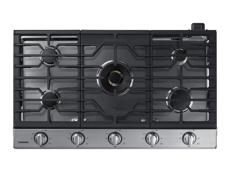 36" Smart Gas Cooktop with 22K BTU Dual Power Burner NA36N7755TSAA