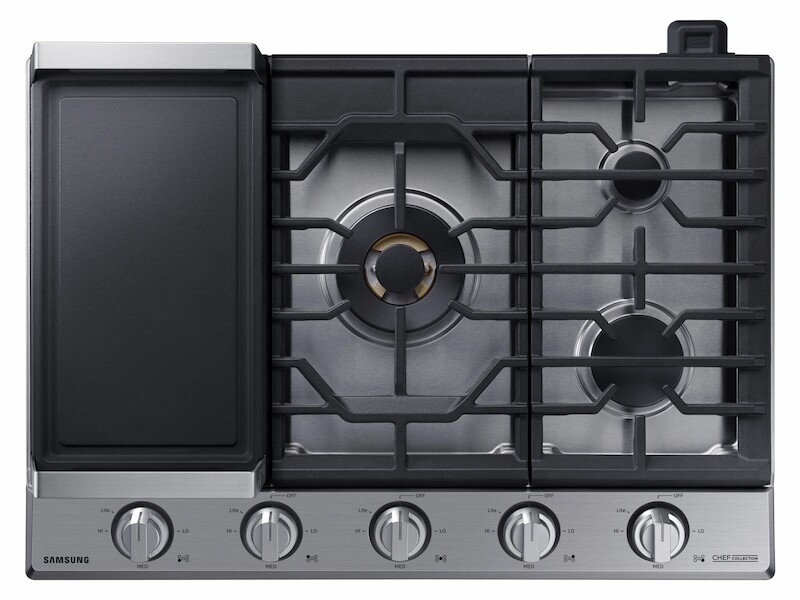 36" Chef Collection Gas Cooktop with 22K BTU Dual Power Burner NA36N9755TMAA