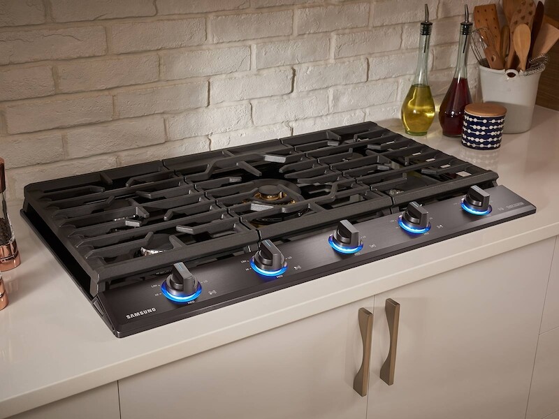 36" Chef Collection Gas Cooktop with 22K BTU Dual Power Burner NA36N9755TMAA