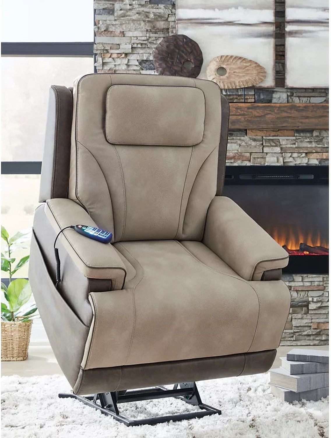 4Z-Relax Retreat Power Lift Recliner In Sand NC1210312