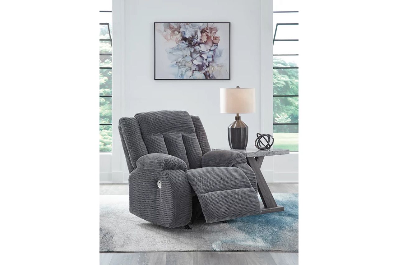 Free Wake Power Recliner In Steel NC2140598