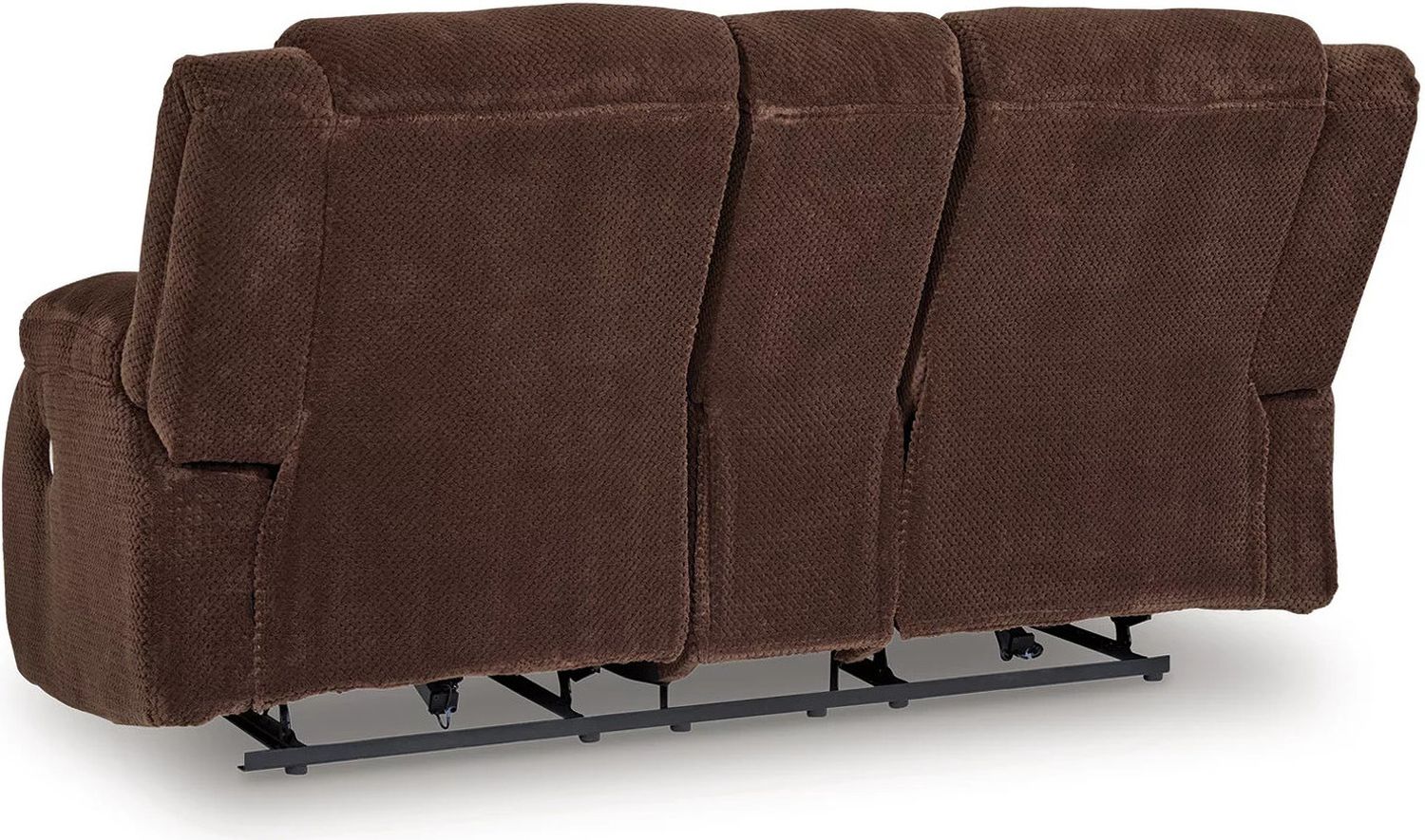 Free Wake Power Reclining Loveseat with Console In Chocolate NC2140696