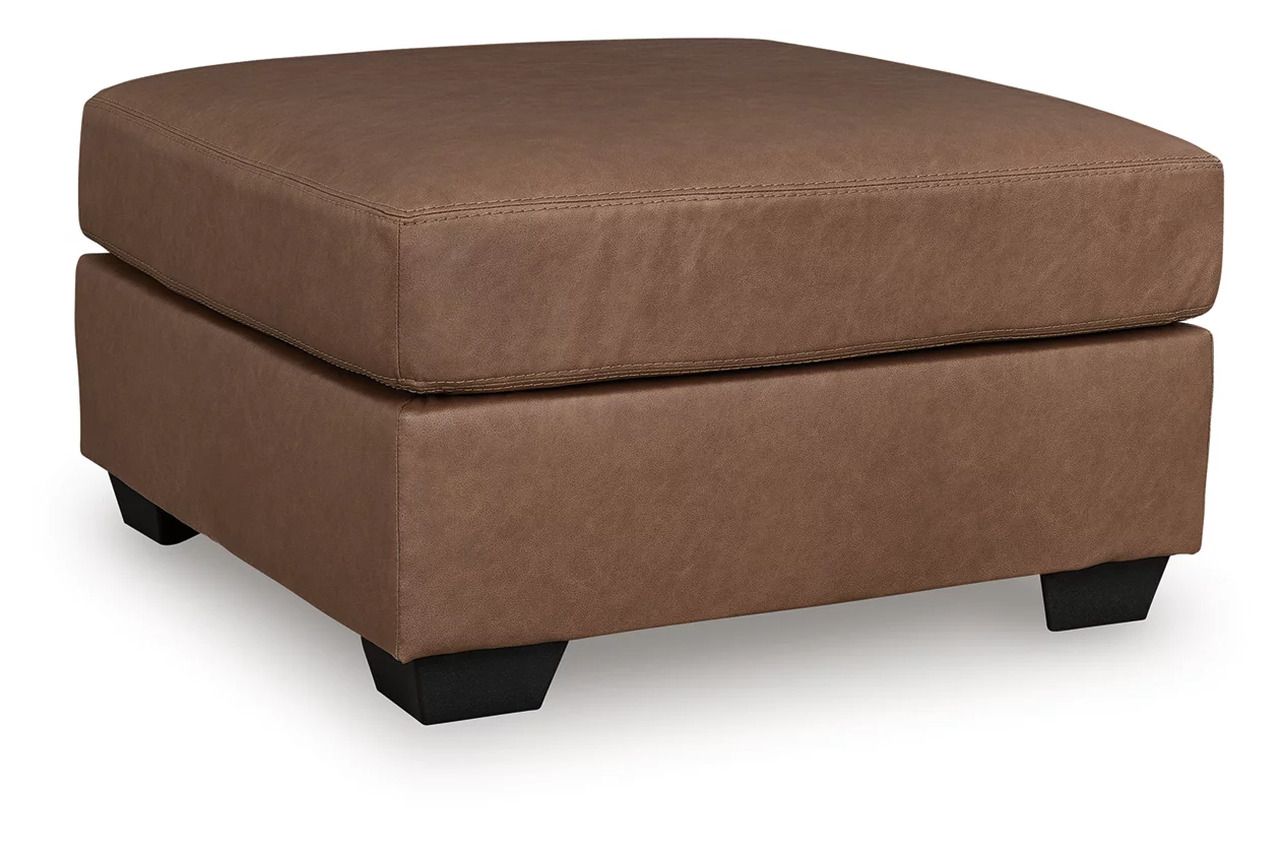 Walker Point Oversized Accent Ottoman In Caramel NC2770408