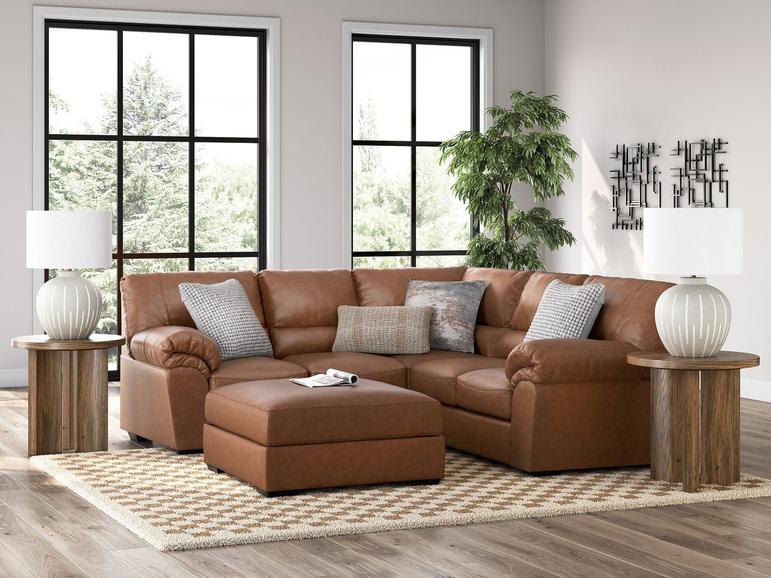 Walker Point LAF 2-Piece Sectional In Caramel NC27704S1