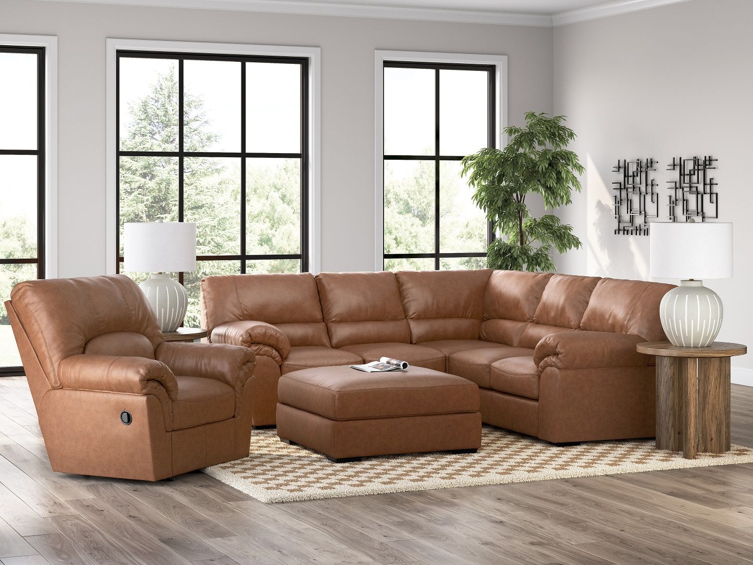 Walker Point LAF 2-Piece Sectional In Caramel NC27704S1