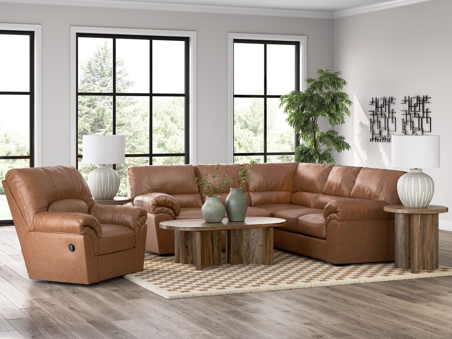Walker Point LAF 2-Piece Sectional In Caramel NC27704S1