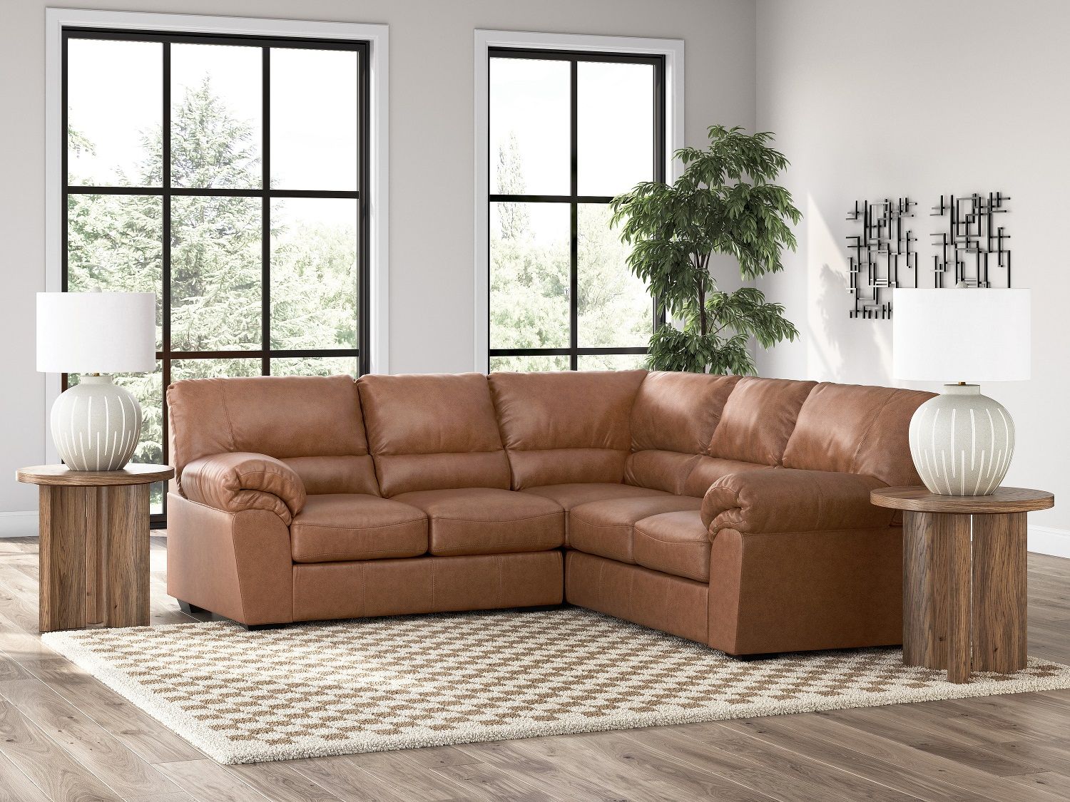 Walker Point LAF 2-Piece Sectional In Caramel NC27704S1