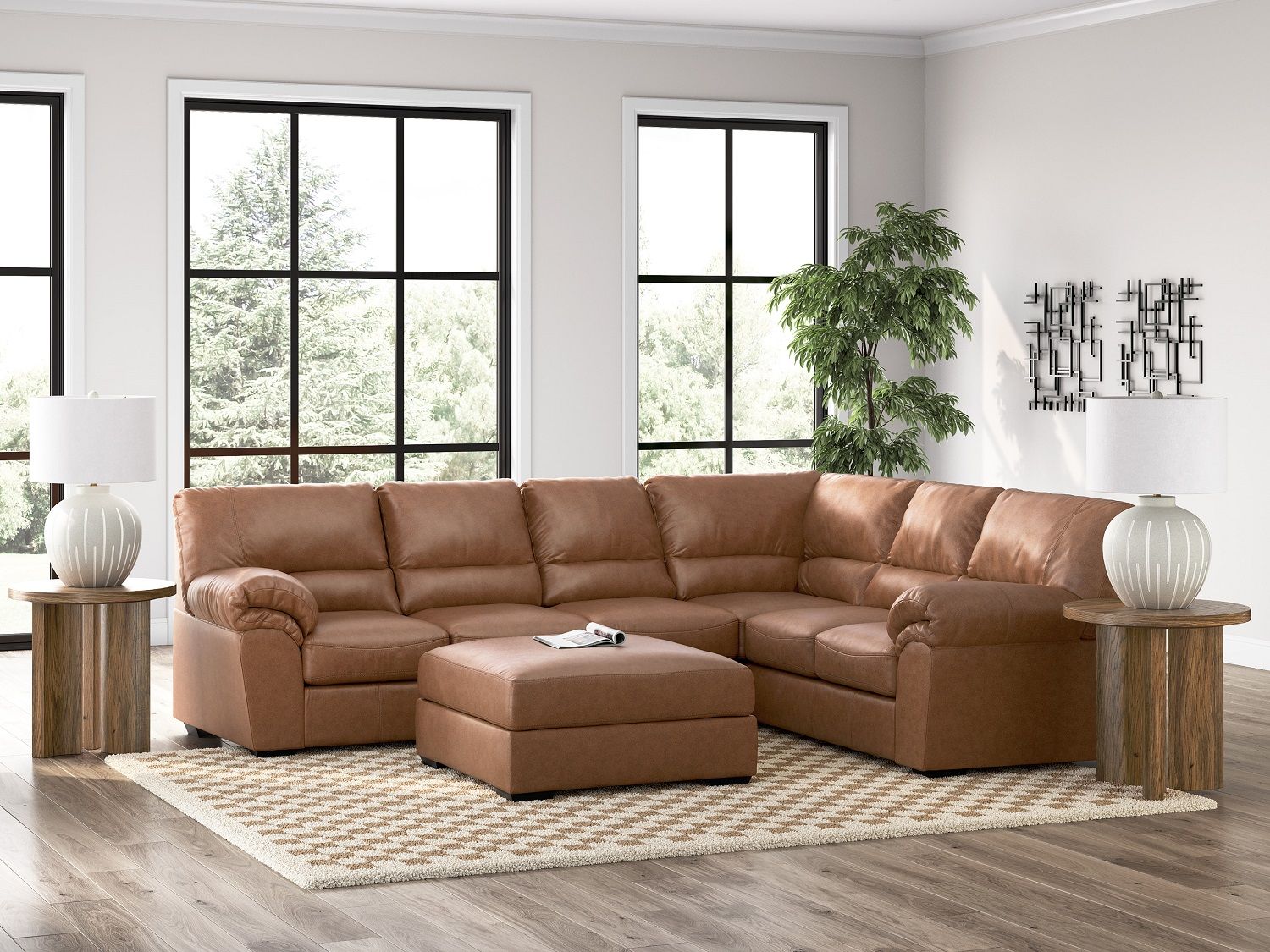 Walker Point LAF 3-Piece Sectional In Caramel NC27704S3