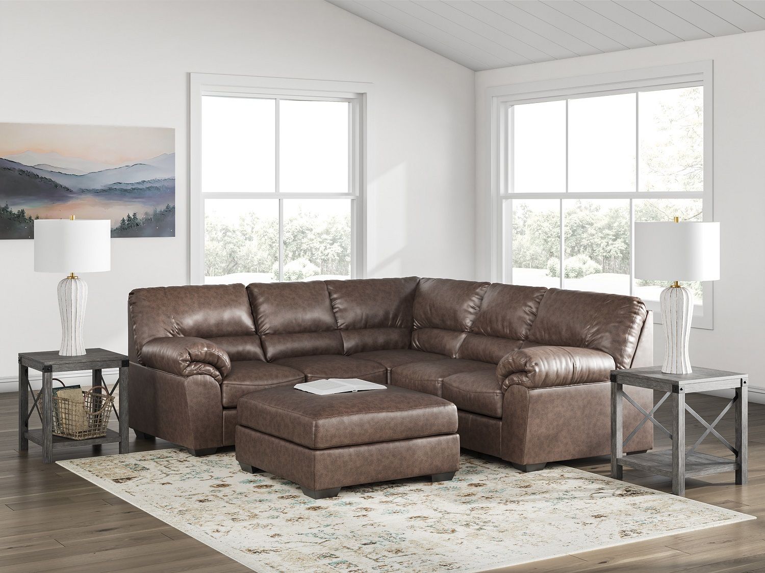 Walker Point LAF 2-Piece Sectional In Umber NC27705S1