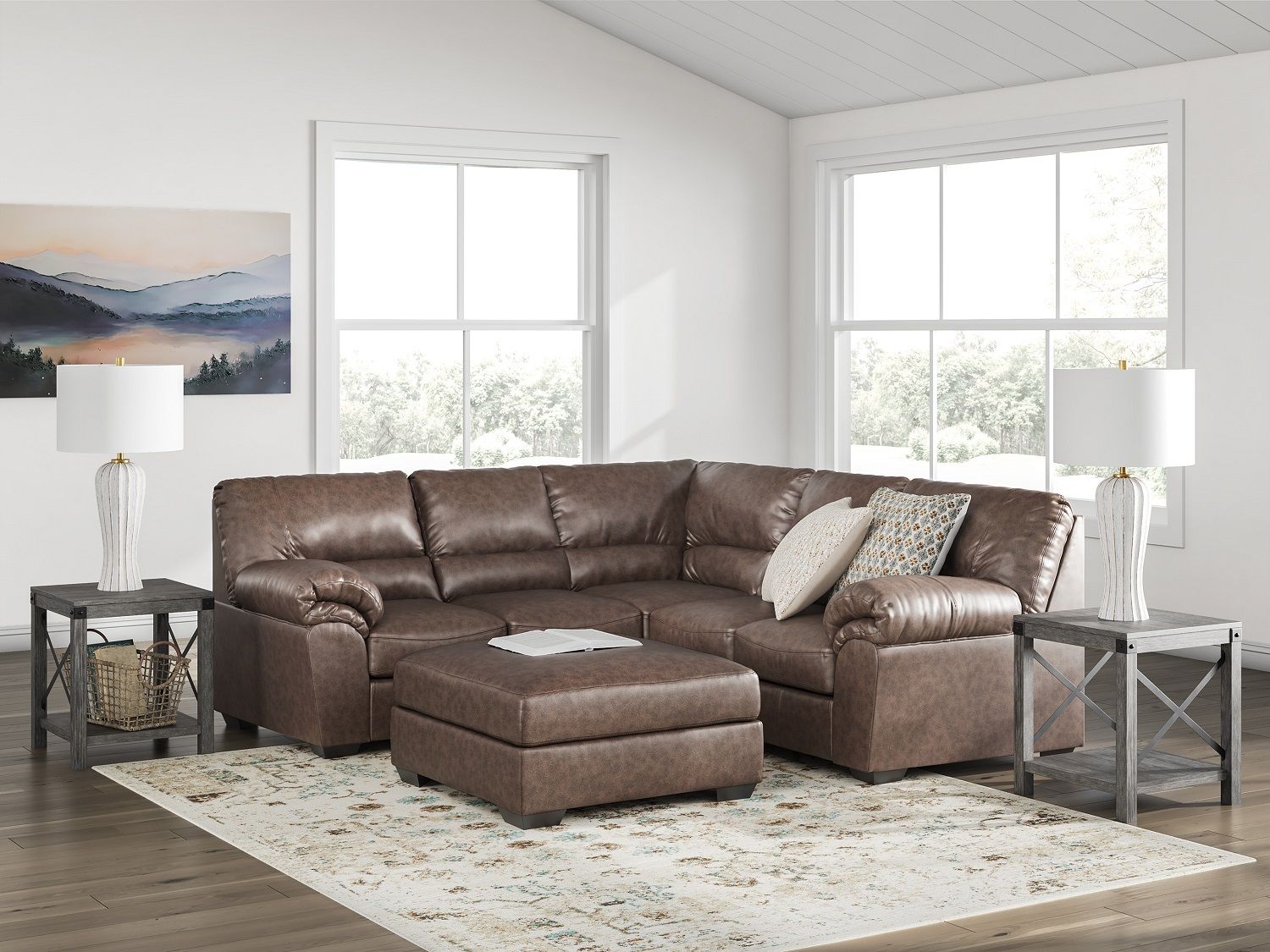 Walker Point LAF 2-Piece Sectional In Umber NC27705S1