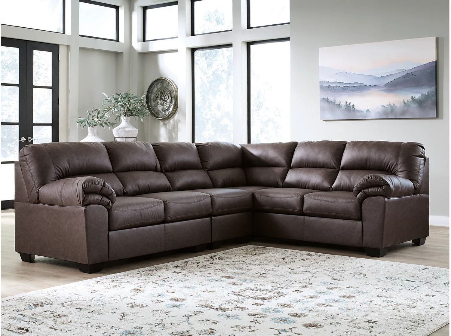 Walker Point LAF 3-Piece Sectional In Umber NC27705S3