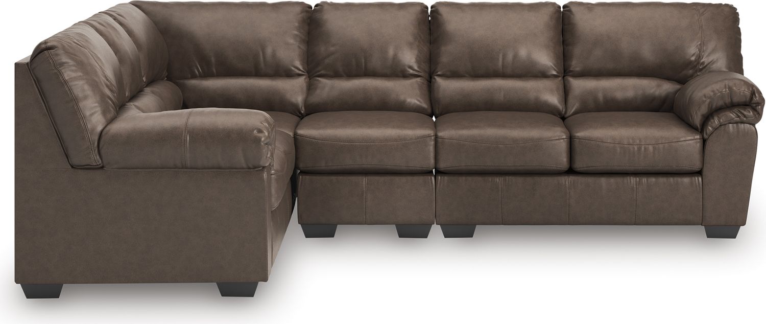 Walker Point RAF 3-Piece Sectional In Umber NC27705S4