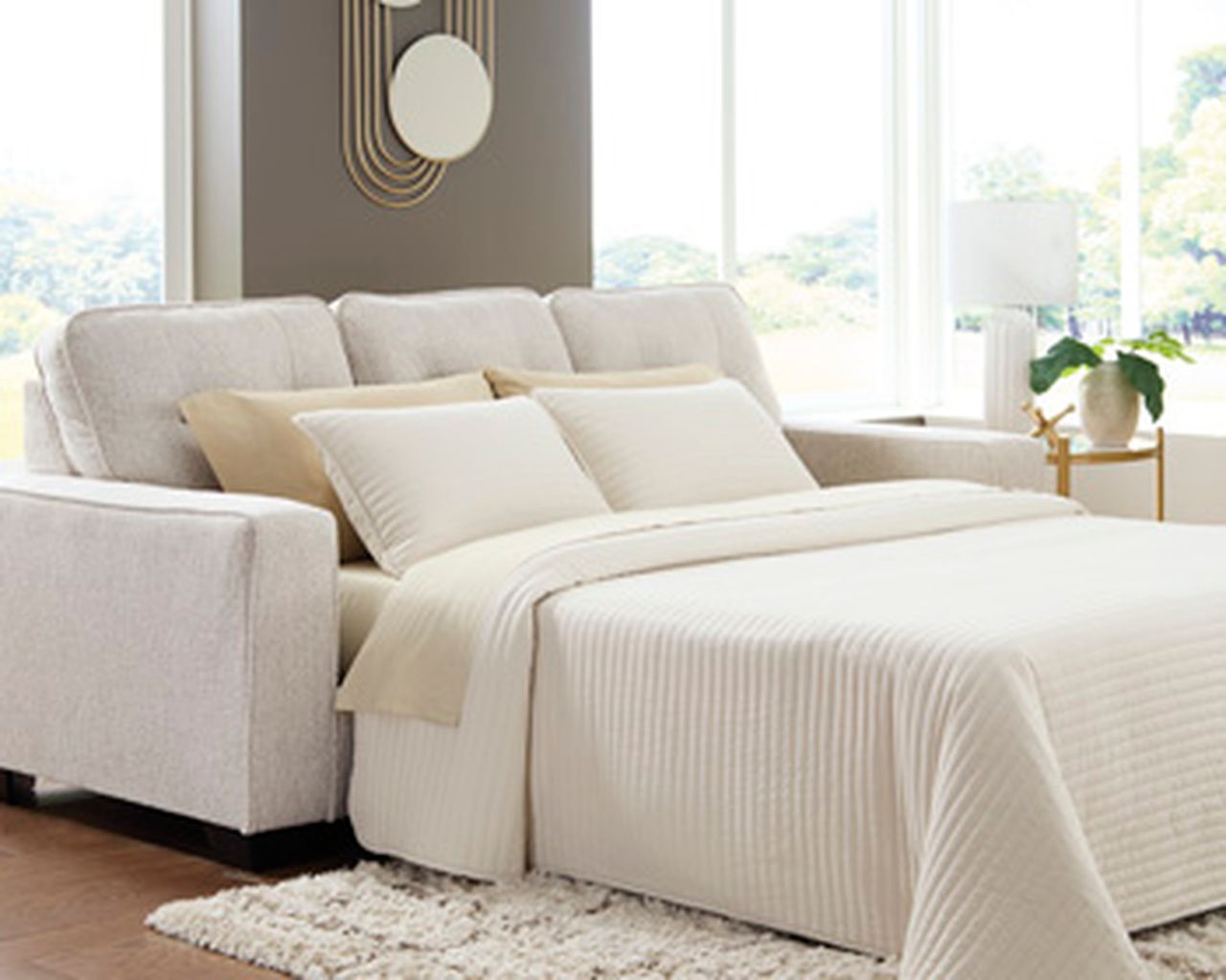 Fanciful Queen Sofa Sleeper In Stone NC2920339