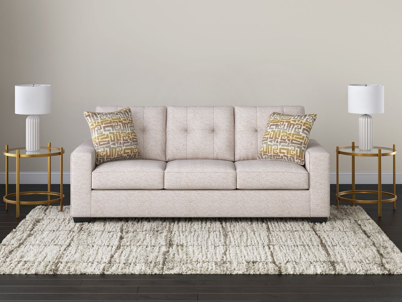 Fanciful Queen Sofa Sleeper In Stone NC2920339