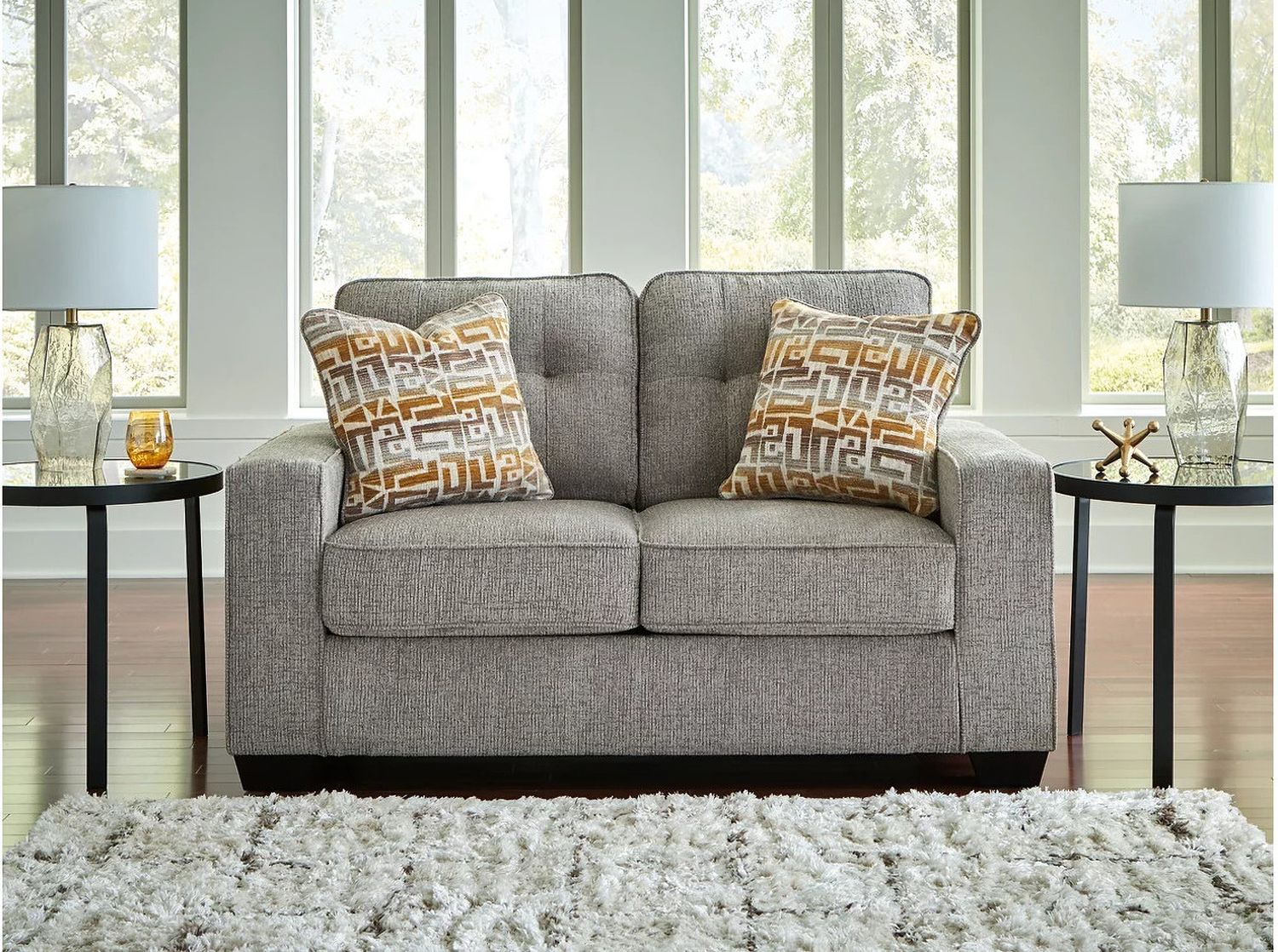 Fanciful Loveseat In Iron NC2920435