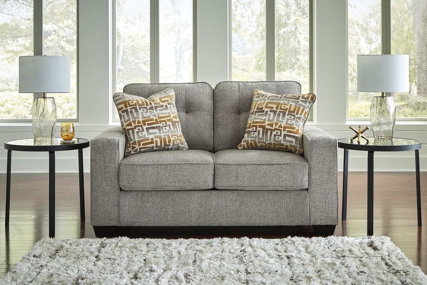 Fanciful Loveseat In Iron NC2920435