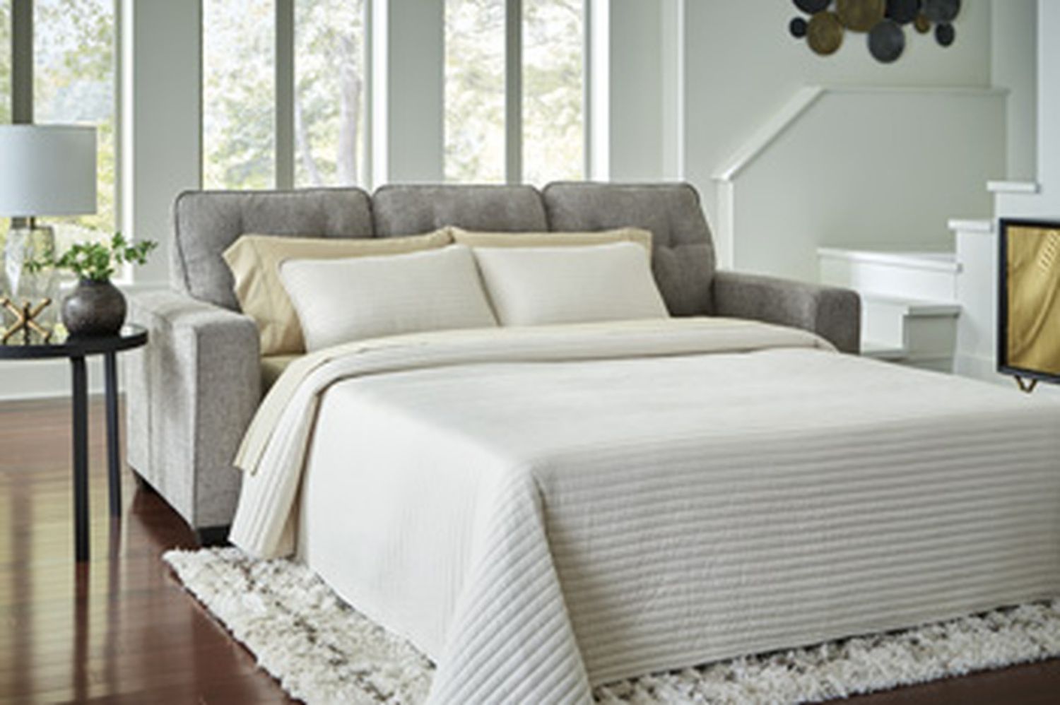 Fanciful Queen Sofa Sleeper In Iron NC2920439
